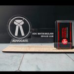Card Holder With Name Plate For Desk | Advocate
